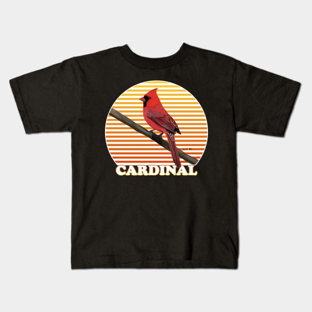 Northern Cardinal Bird Watching Birding Ornithologist Gift Kids T-Shirt by jzbirds